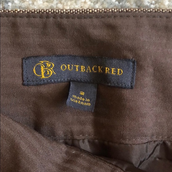 Outback Red brown tweed skirt size 2 - Picture 4 of 5